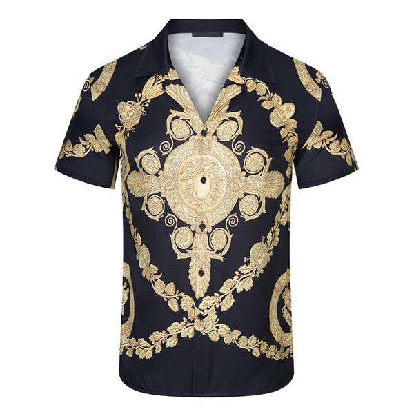 

1 men designer shirts summer shoort sleeve casual shirts fashion loose polos beach style breathable tshirts tees clothing #610, White;black