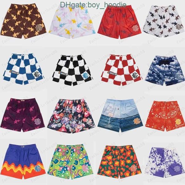 

designer mens ee shorts eric emanuel fitness sports lightning printed 17 color women summer workout casual basketball pants size m//xl/xxl, White;black