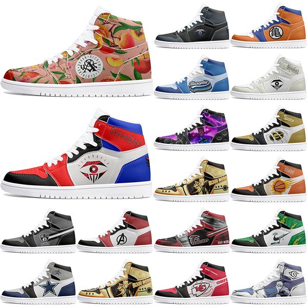 

New Customized Shoes 1s DIY shoes Basketball Shoes damping Men's 1 Women's Anime Customized Character Sports Shoes Outdoor Shoe