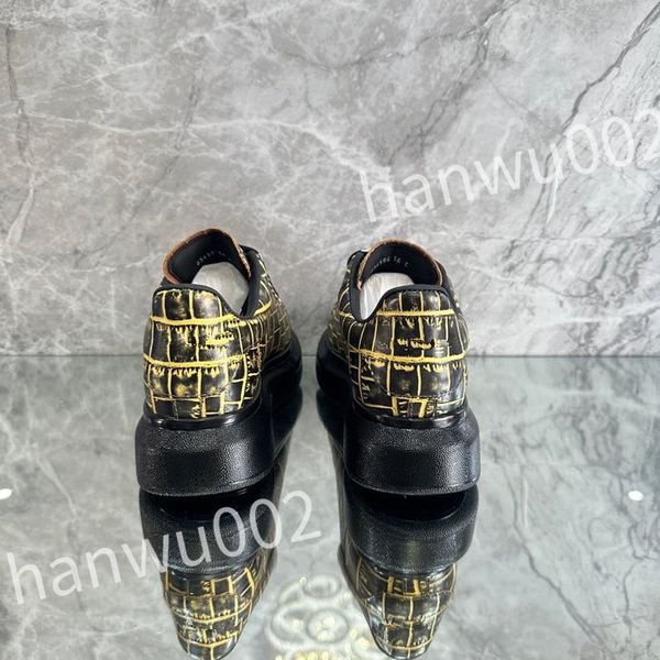 

2023 ceiling retro designer high casual shoes men classic sneakers leather comfort outdoor trainers, Black