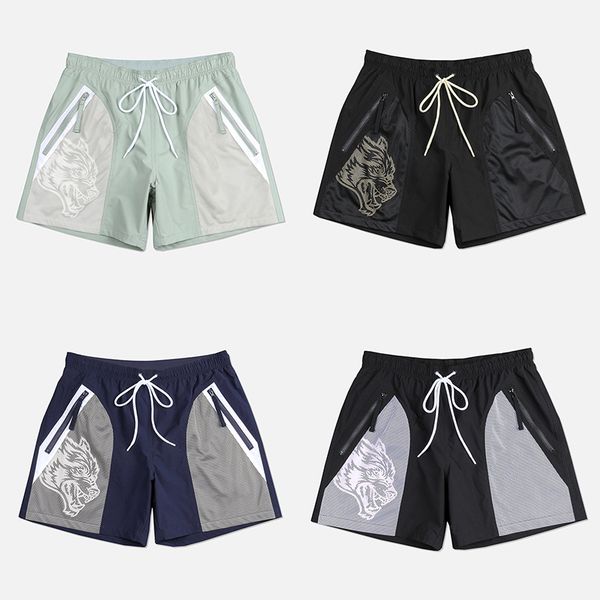 

luxury mens shorts for running fitness training breathable and quick drying mesh quarter pants basketball pants beach casual pants size m, White;black