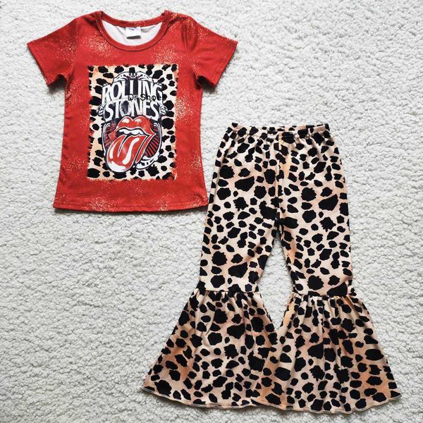 

boutique kids girl clothes set toddler baby outfits flower spring fashion kid designer clothing girls short sleeve bell bottom outfit childr, White