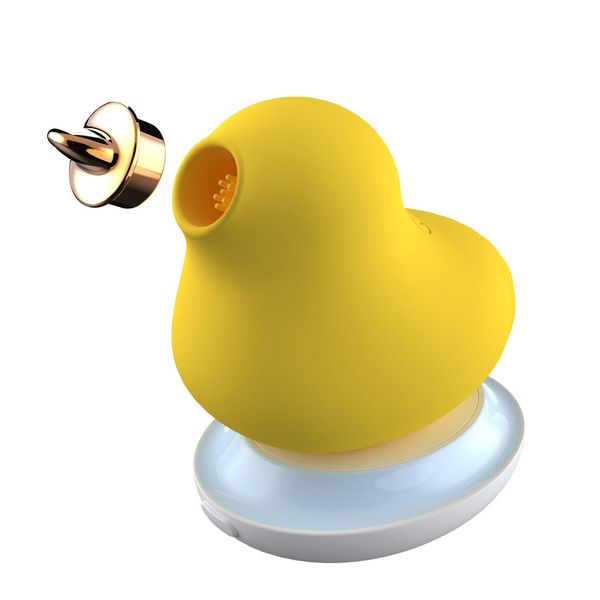 

fabric new sucking vibrator duck vibration sucker oral licking blowjob clitoris stimulator nipple tongue sucking toy for wom games, Black;white