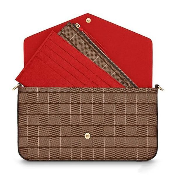 

handbag crossbody leather bag designer wallet fashion women's wallet men's and women's signature texture fashion long zipper