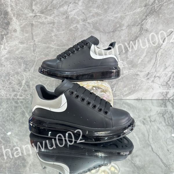 

new casual shoes women travel leather lace-up sneaker cowhide fashion lady flat designer running trainers letters woman shoe platform men gy, Black