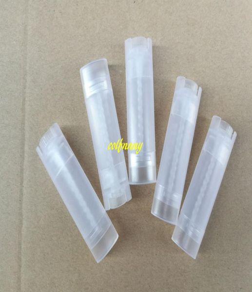 

50pcslot 45g clear oval lip balm tube 015oz white matte transparent deodorant container lotion bar empty lipstick1189028