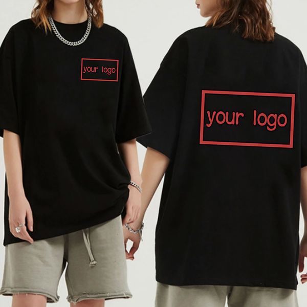 

mens tshirts customized printed leisure t shirt harajuku men tee diy your like po or tshirt fashion custom drop tshirt 230406, White;black