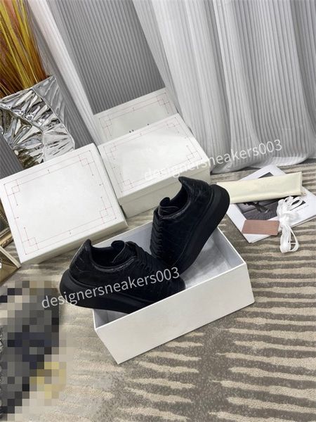 

2023new designer womens men travel leather lace-up sneaker fashion lady running trainers letters woman shoe flat printed gym sneakers, Black