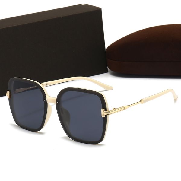 

men's designer sunglasses composite metal rimless optical frame classic rectangular square luxurious sunshade sunglasses, White;black