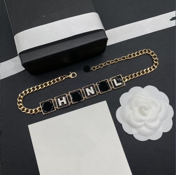 

pendant necklaces high end quality luxury decoration brand popular, fashionable, european and american block resin letter necklace, Silver