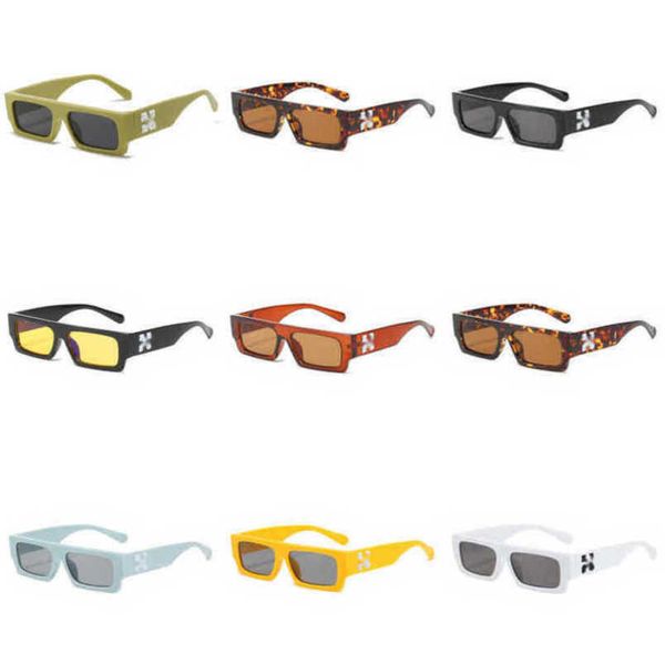Luxury Frames Fashion Sunglasses Style Square Offs White Brand Sunglass Arrow x Black Frame Eyewear Trend Sun Glasses Bright Sports Travel Sunglasse URK9