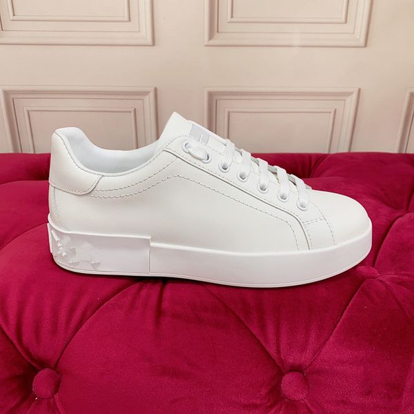 

womens casual sports shoes travel fashion white women lace-up sneaker leather cloth gym trainers flat designer shoe platform lady 0724, Black