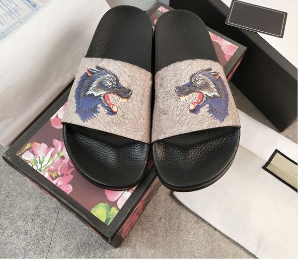 

womens men slippers ladies flat platform sandals rubber fashion brand men women slide floral flops bee striped beach causal mens slipper, Black