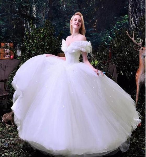 

white cinderella ball gown wedding dresses long off the shoulder draped sequins wedding gowns ball gowns bridal dress long 27292584