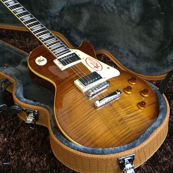 

diy perfect sound quality smoky color lp electric guitar quickly shipped