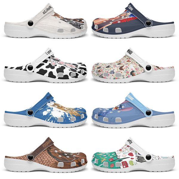 

Customized beautiful and comfortable fashionable lovely Glossy Diy shoes for men and women's indoor slippers 38-94195