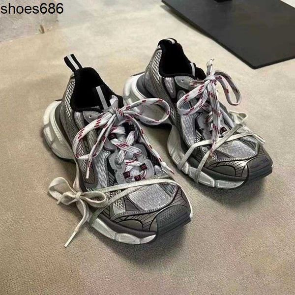 

2023 new balencigas ninth generation dad shoes 3xl women's thick sole old lace up couple sports shoes, Black