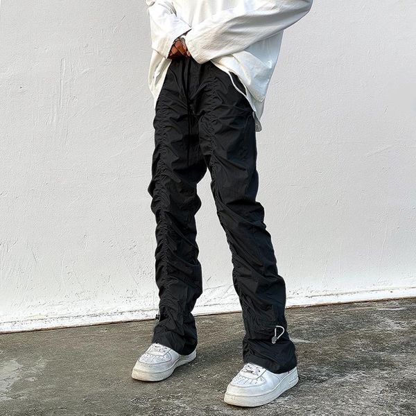 

men's jeans sets with pants man harajuku punk men's streetwear black hip hop fashion clothing casual tactical trousers y2k goth fl, Blue