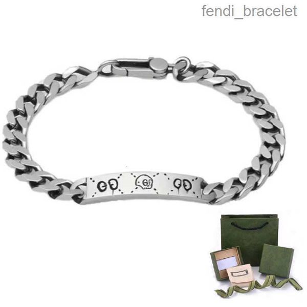 

fashion bracelets mens gradient bangle designer bracelets titanium stainless steel jewelry womens classic chain, Black