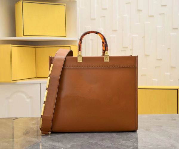 

designer bags shoulder bag sunshine tote handbag luxury woman leather classic retro co-branding shoulder bag letter grain large capacity sho