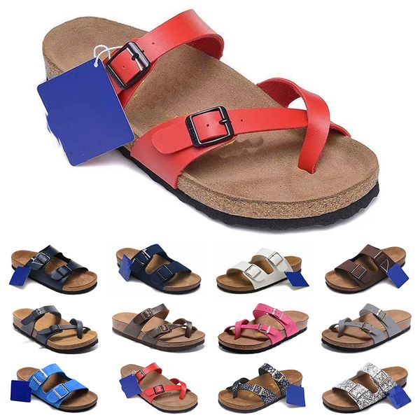 

birk sandals for mens womens sandals designer woody mules gizeh caliente verano flip flops hombres mujeres white dark brown blue split flesh, Black