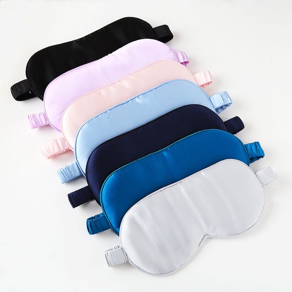 

silk sleep eye mask lunch break shading elastic band binding travel eye protection breathable relieve fatigue