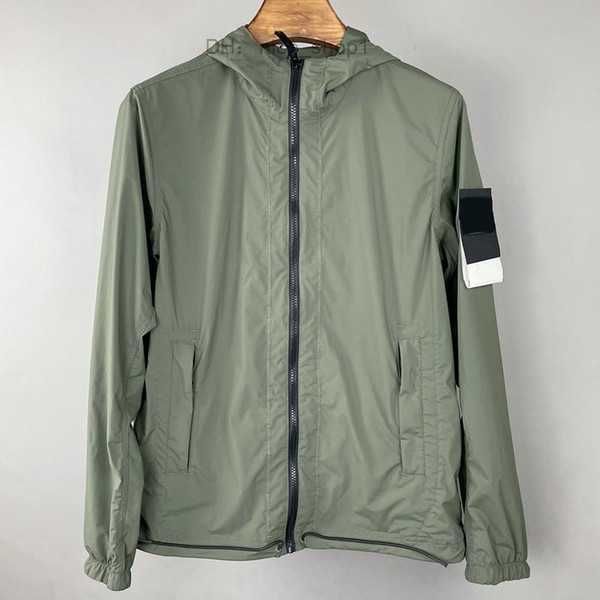 

stones men's jackets sun light hooded casual simple men quality badge sunscreen clothes for lovers fashion youth coat zip windbreaker 3, Black;brown