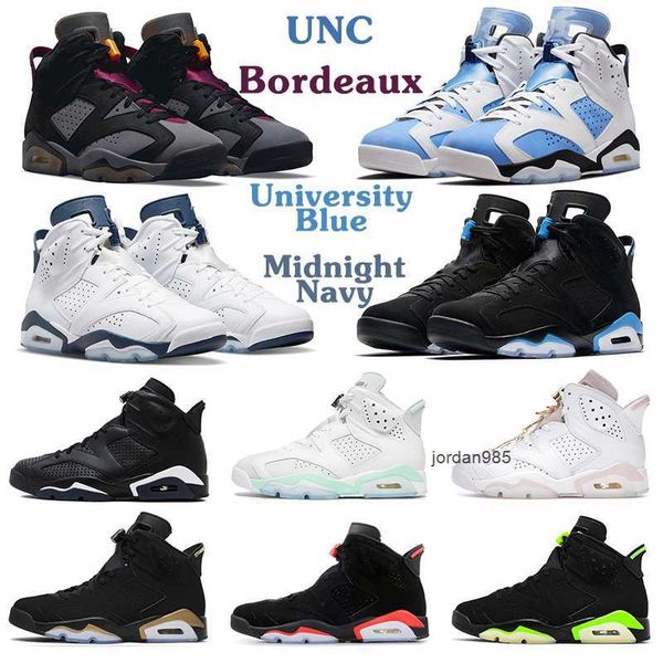

jumpman 6 men basketball shoes 6s unc bordeaux university blue midnight navy infrared black cat mint foam dmp red oreo mens trainers outdoor