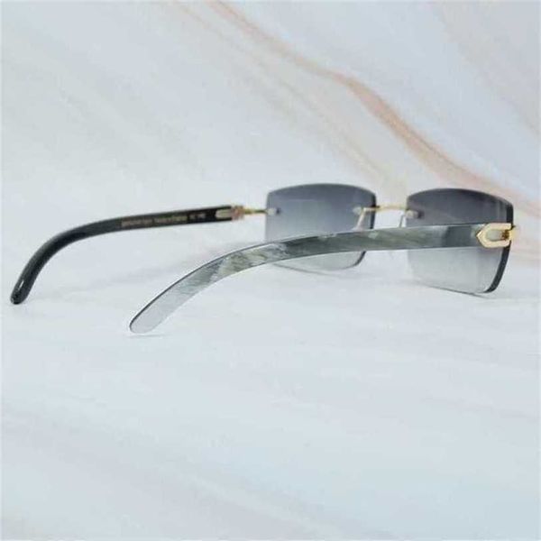 

fashionable luxury outdoor sunglasses men buffalo glasses women buffs shades eyewear rimless square gafas de solkajia, White;black