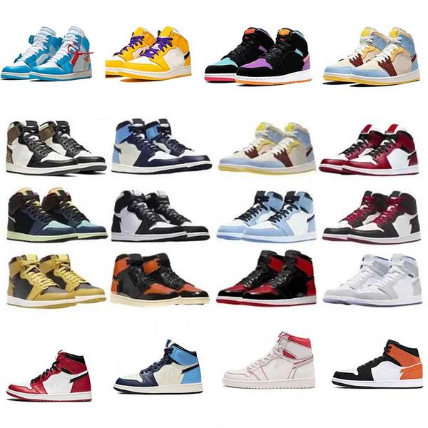 

casual shoes new flying 1s basketball shoes sneakers university shen lan mocha tennis unc light smoky gray super chicago bred royal silver t, Black