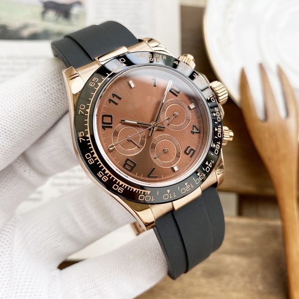 

mens watch ceramic bezel automatic mechanical movement with waterproof designer stainless steel strap, Slivery;brown