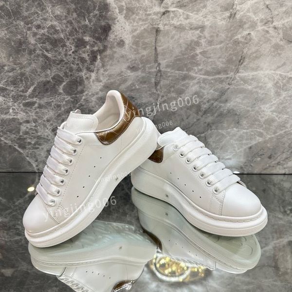 

women brand casual shoes men's leather lace up fashion printing coach sports women's small white shoes2023, Black