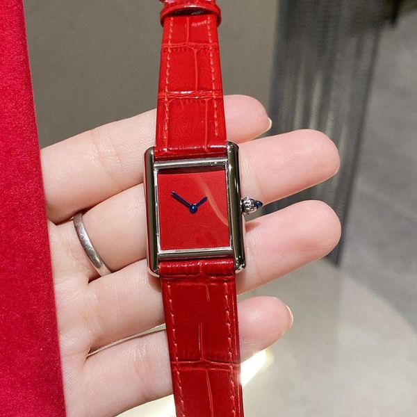 

watches quartz watch 29.5mm waterproof fashion wristwatches red wristwatch montre de luxe, Slivery;brown