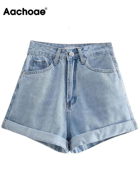 

women's shorts aahoe summer casual solid denim shorts women's high waist zipper flying pants women's fashion chic shorts muje, White;black