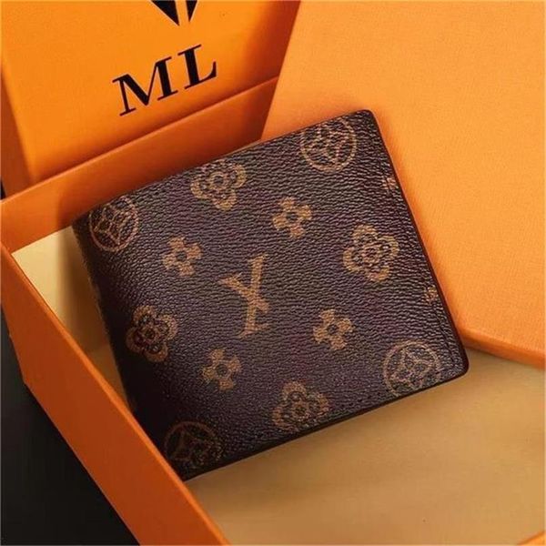 

2023 wallet luxurys designers wallets cardholder france paris plaid style mens women high-end wallet with box, Red;black