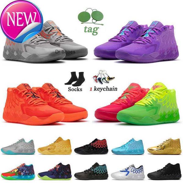 

lemelo ogball mb.01 basketball shoes rock ridge red blast queen city buzz rick and morty trainers