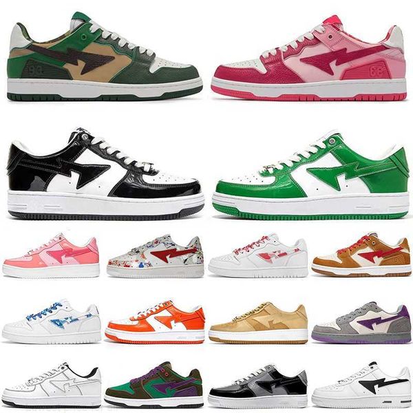 

sk8 sta mens running shoes sk8 designer camo black white green red orange camouflage men women trainers sports sneakers classic platform sho