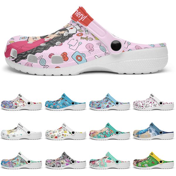 

Customized beautiful and comfortable fashionable clean Glossy Diy shoes for men and women's indoor slippers 40-94185