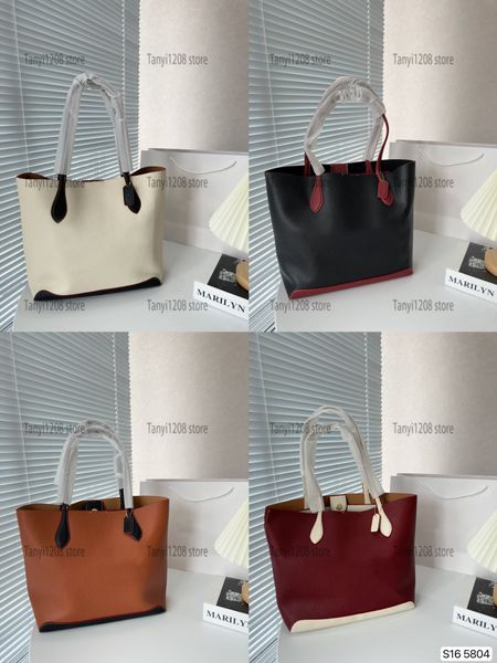 

fashion women the tote bag vintage big shopping designer bag ladies real leather large bucket bags classic shoulder bag 5a famous luxurys ha