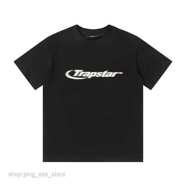 

men's t-shirts mens trapstar t shirt embroidery short sleeve outfit chenille tracksuit black cotton london streetwear s-2xl 6 7100, White;black