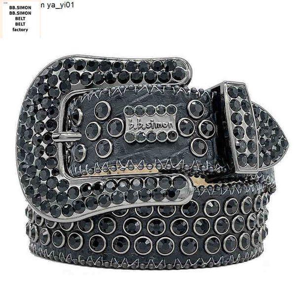 

Bb 2022 Belt Designer Simon Belts for Men Women Shiny diamond belt white cintura uomo boosluxurygoods00912