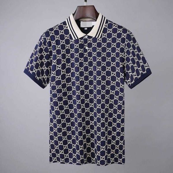 

men's polos 2023 new fashion casual cotton short sleeve t-shirt fashion men's summer casual short sleeve business polo neck, White;black