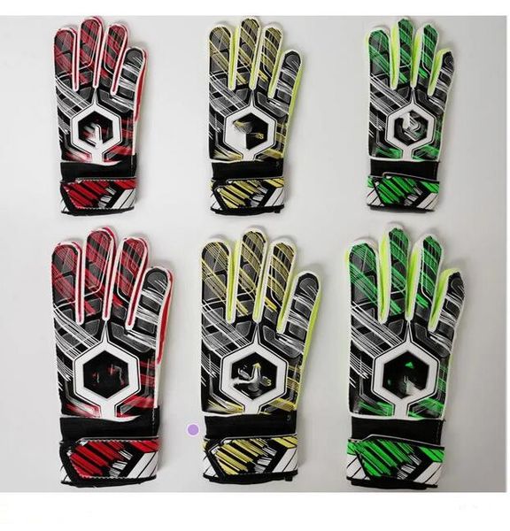 

new goalkeeper gloves finger protection professional men football gloves adults kids thicker goalie soccer glove qu, Black