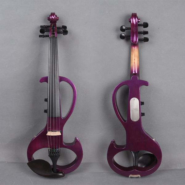 

5 string electric silent violin 4/4 handmade case bow rosin