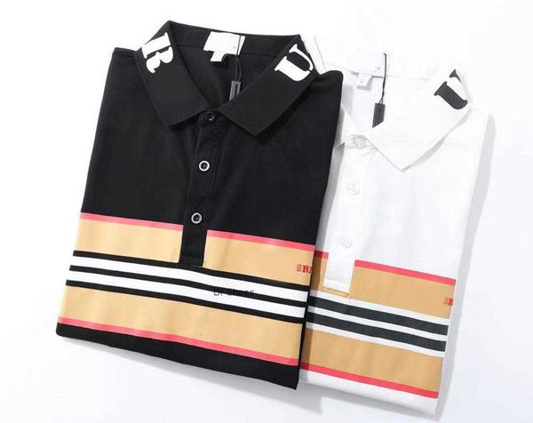 

spring summer mens polo shirt italy shorts sleeve tee designer polos tshirt lapel 22ss men garter letters little bee printing clothing #0013, White;black