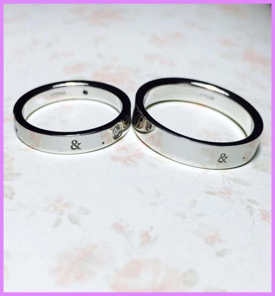 

silver love ring men women rose gold jewelry for lovers designers diamond rings gifts classic fashion stainless steel 1148540