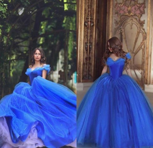 

off shoulder prom dresses puffy princess pleats evening wear tulle quinceanera special ball gown dress ecening wear1420521, Black