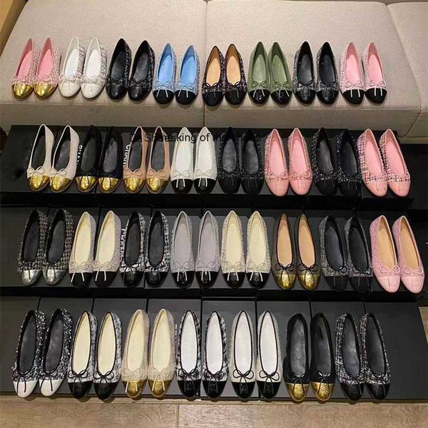 

shoes 2023 new small fragrant ballet shoes flat shoes light mouth color matching single shoes leather bow women's shoes, Black