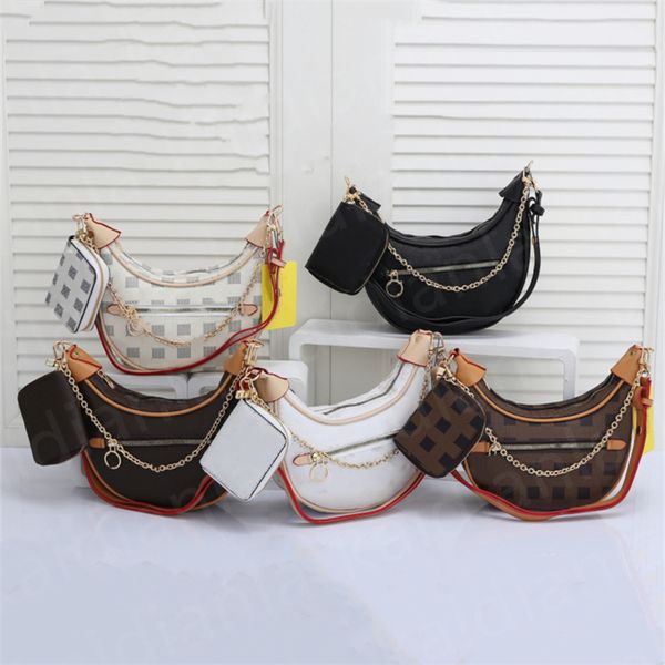 

luxury shoulder bag designers handbags purses bag brown flower women tote brand letter leather bags crossbody bag plaid 2-piece set