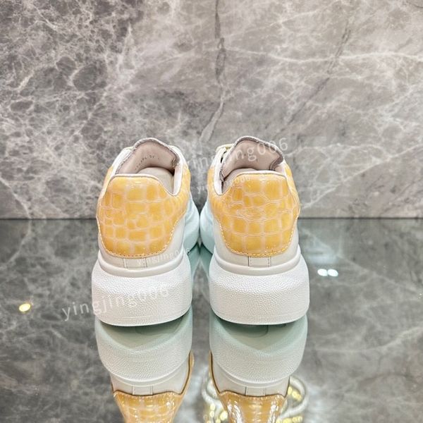 

2023new womens mens brand casual shoes men's leather lace up fashion printing coach sports women's small white shoes, Black